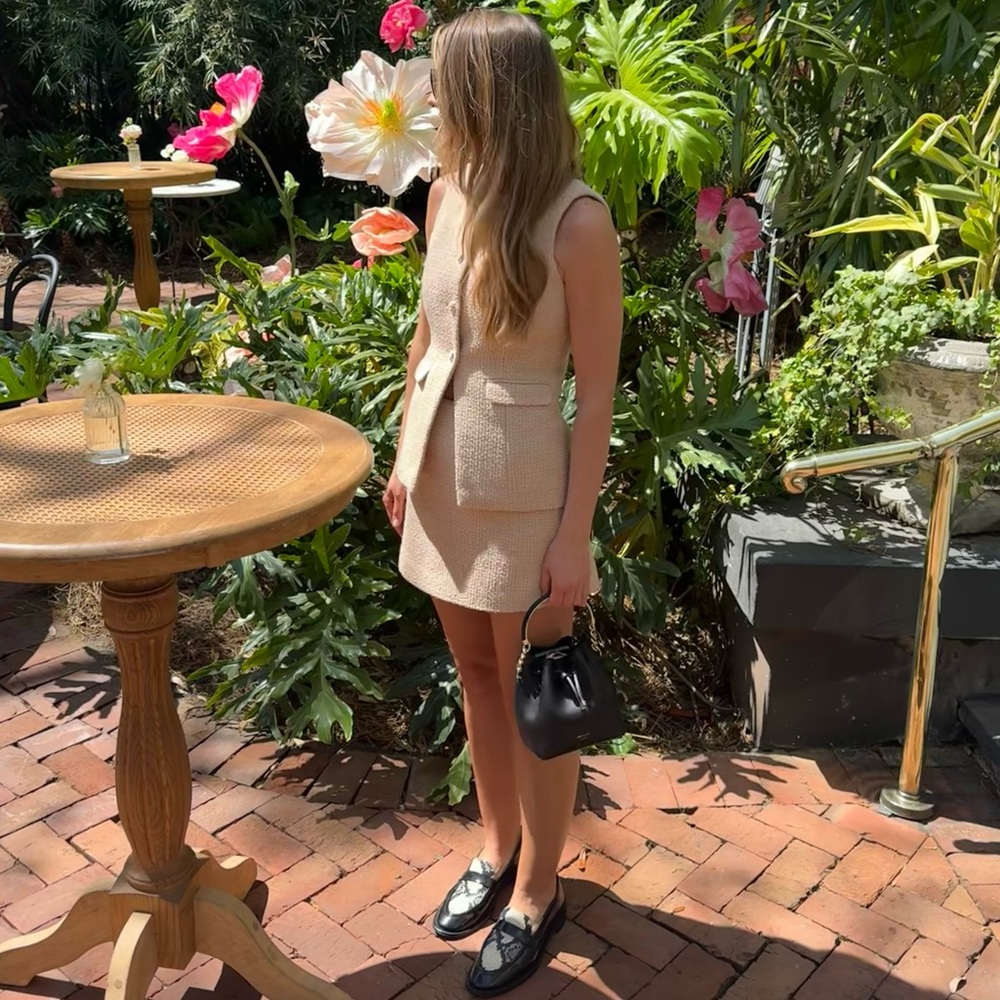 Meshki Camilla Boucle Vest - Light Taupe